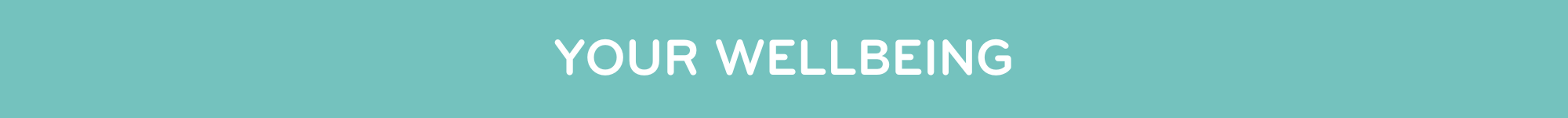 Your wellbeing banner